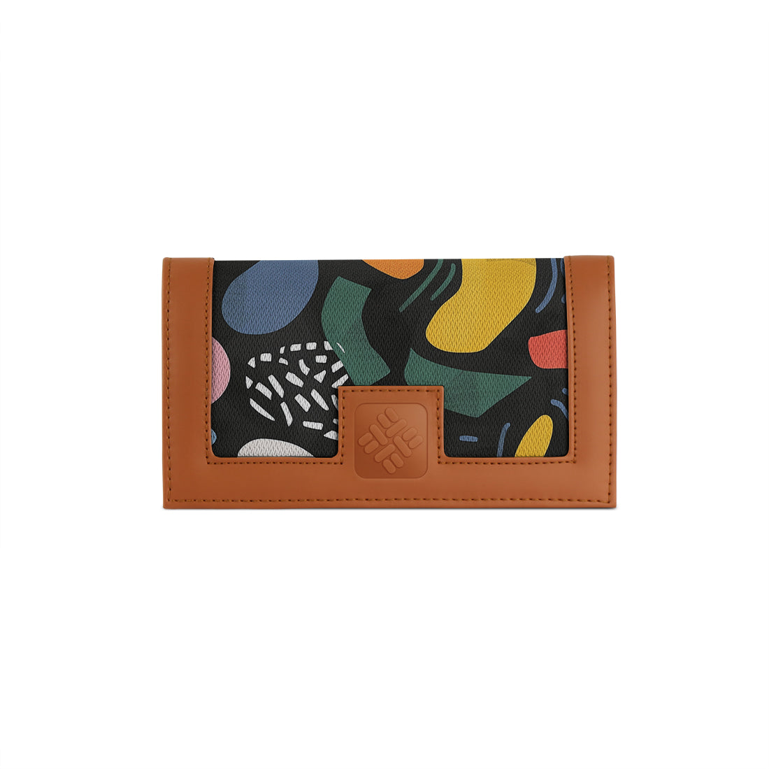 Havana Sleek Elegance Fold Wallet Featuring Bold Geometric Pops