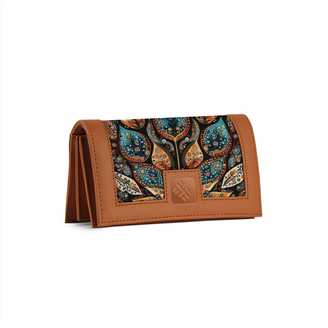 Havana Sleek Elegance Fold Wallet Featuring Ornate Paisley Leaves