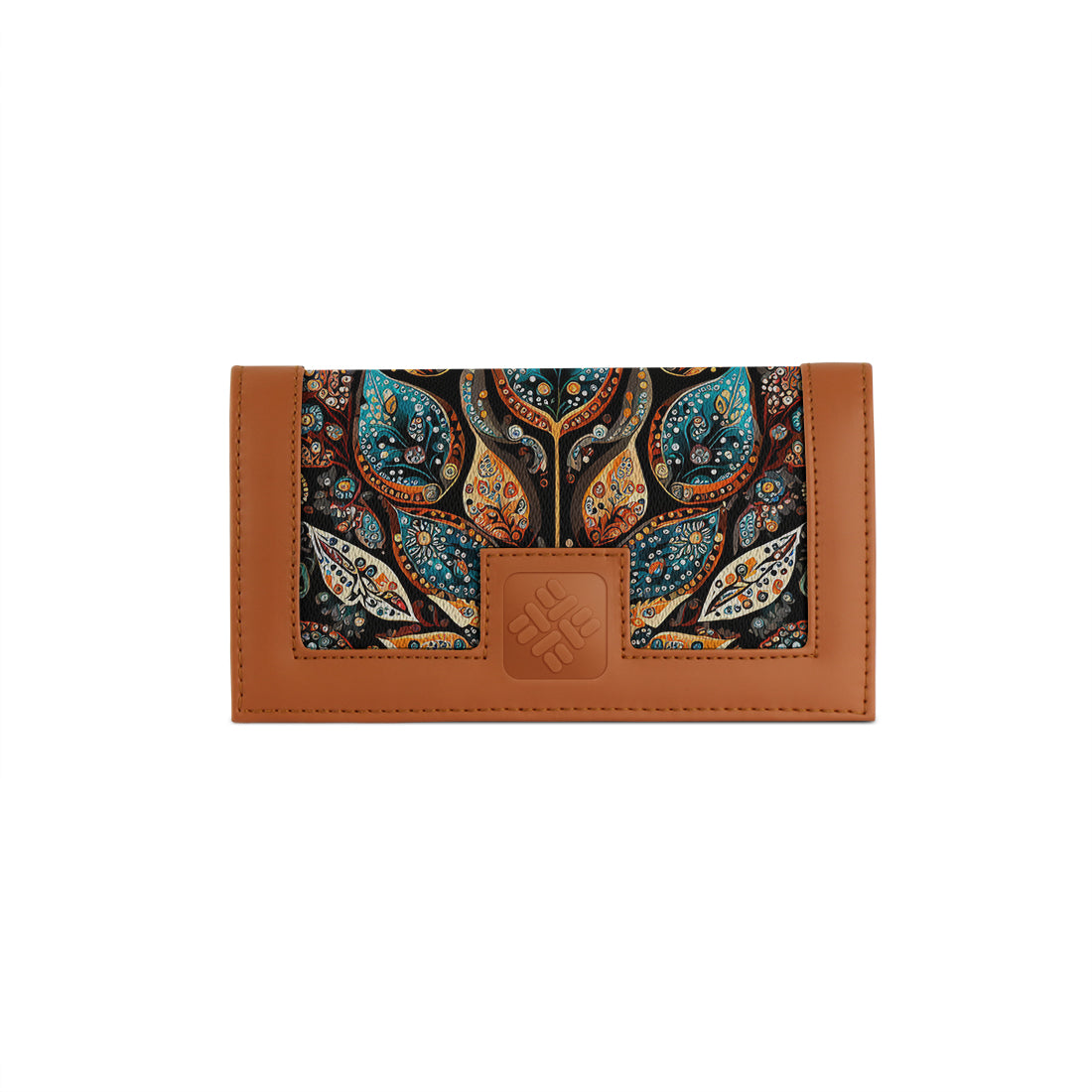 Havana Sleek Elegance Fold Wallet Featuring Ornate Paisley Leaves