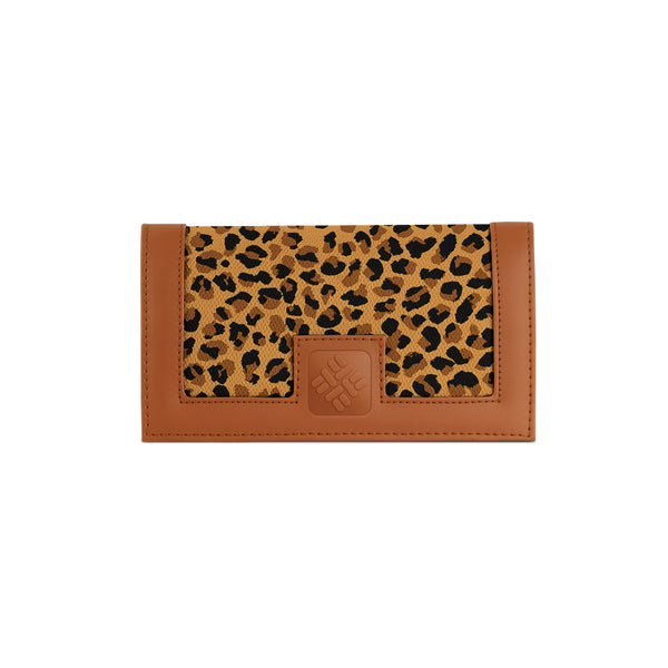 Havana Sleek Elegance Fold Wallet Featuring Wild Leopard Print