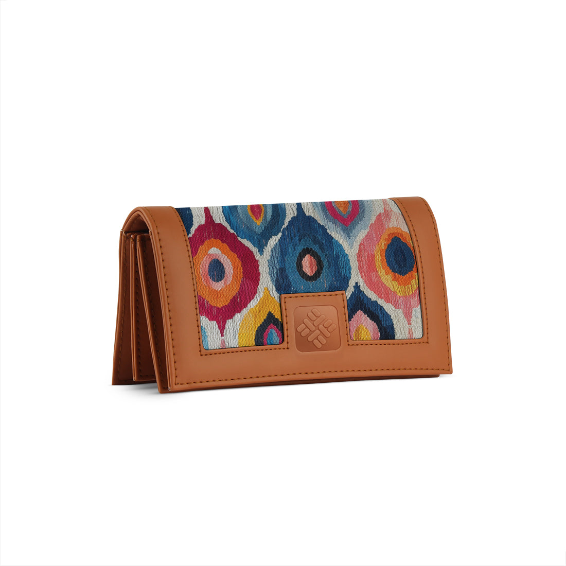 Havana Sleek Elegance Fold Wallet Vibrant Abstract Ikat Pattern
