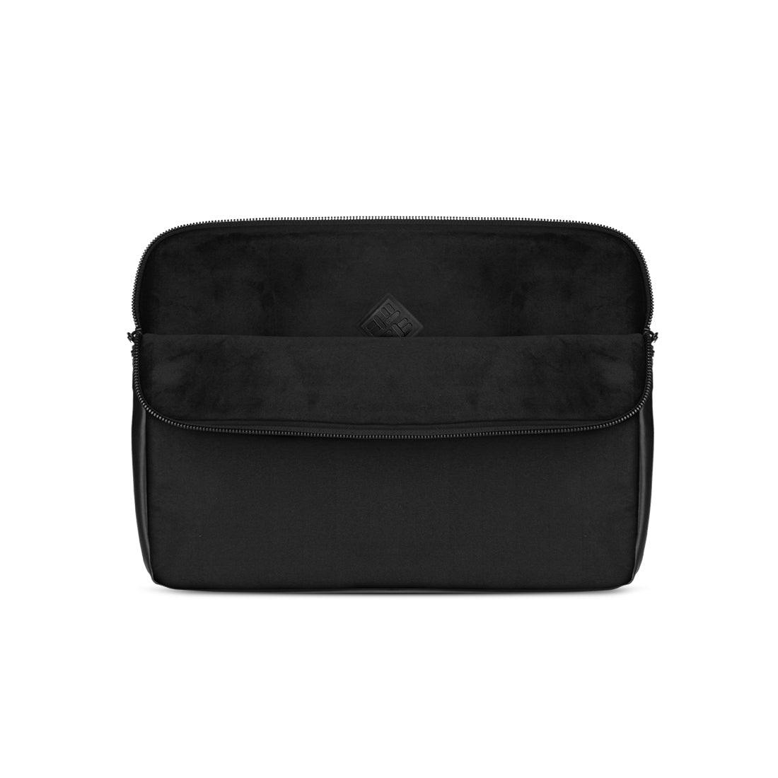 Black Mixed Laptop Sleeve  Old Paper - CANVAEGYPT