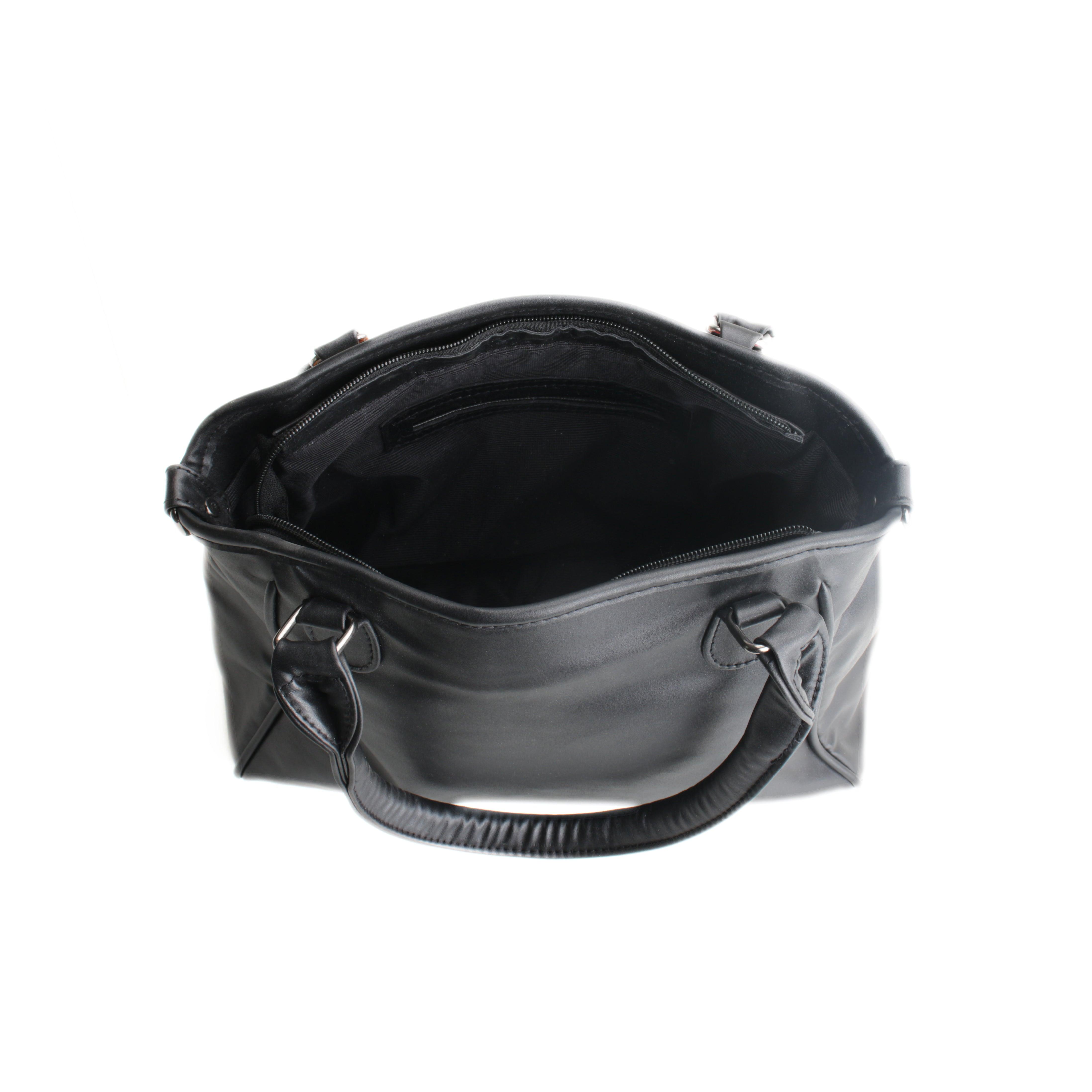 Black Ladies Leather Handbag Wall Candy - CANVAEGYPT