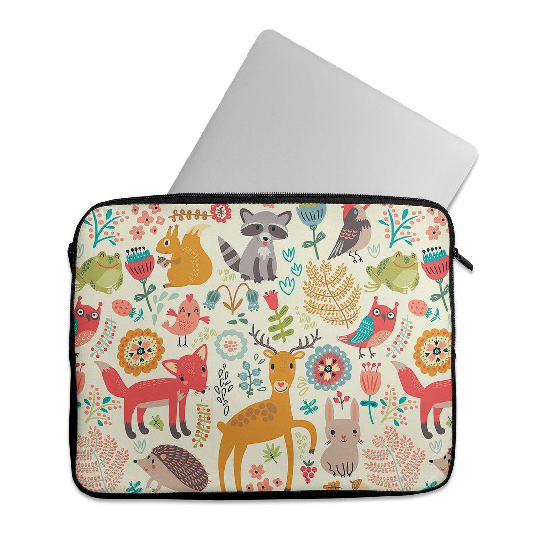 Laptop Sleeve Day Forest Animals - CANVAEGYPT