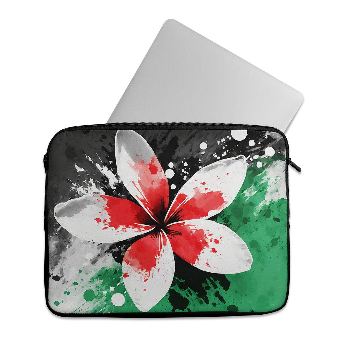 Laptop Sleeve Palestine flower - CANVAEGYPT