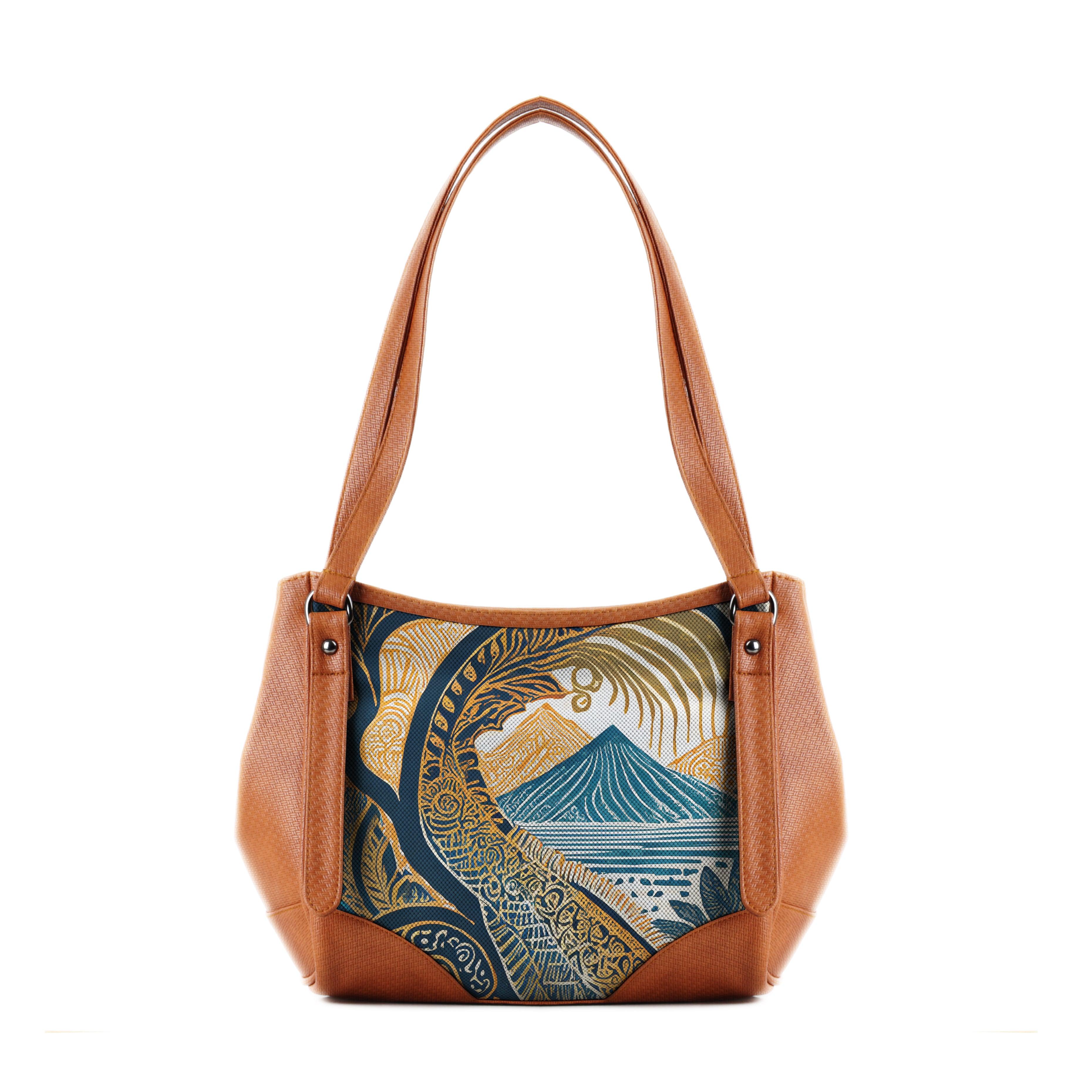 Leather Tote Bag Civilization - CANVAEGYPT