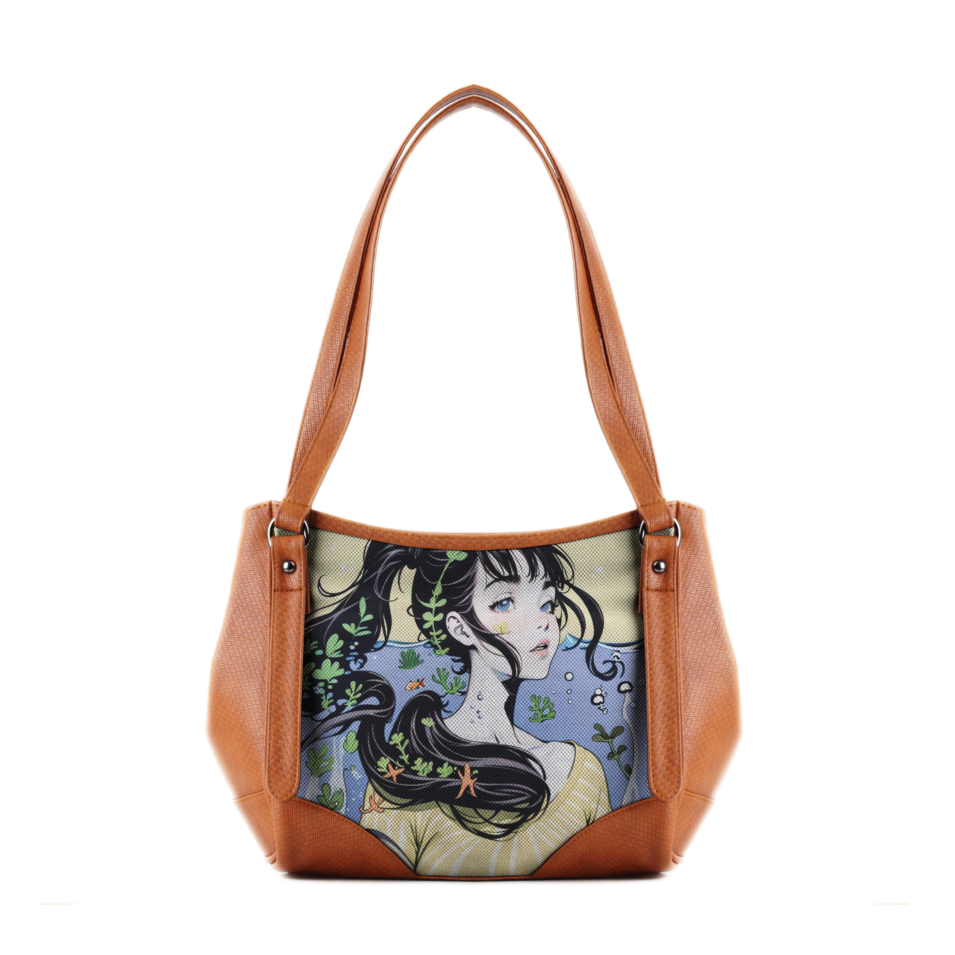 Leather Tote Bag young beauty - CANVAEGYPT