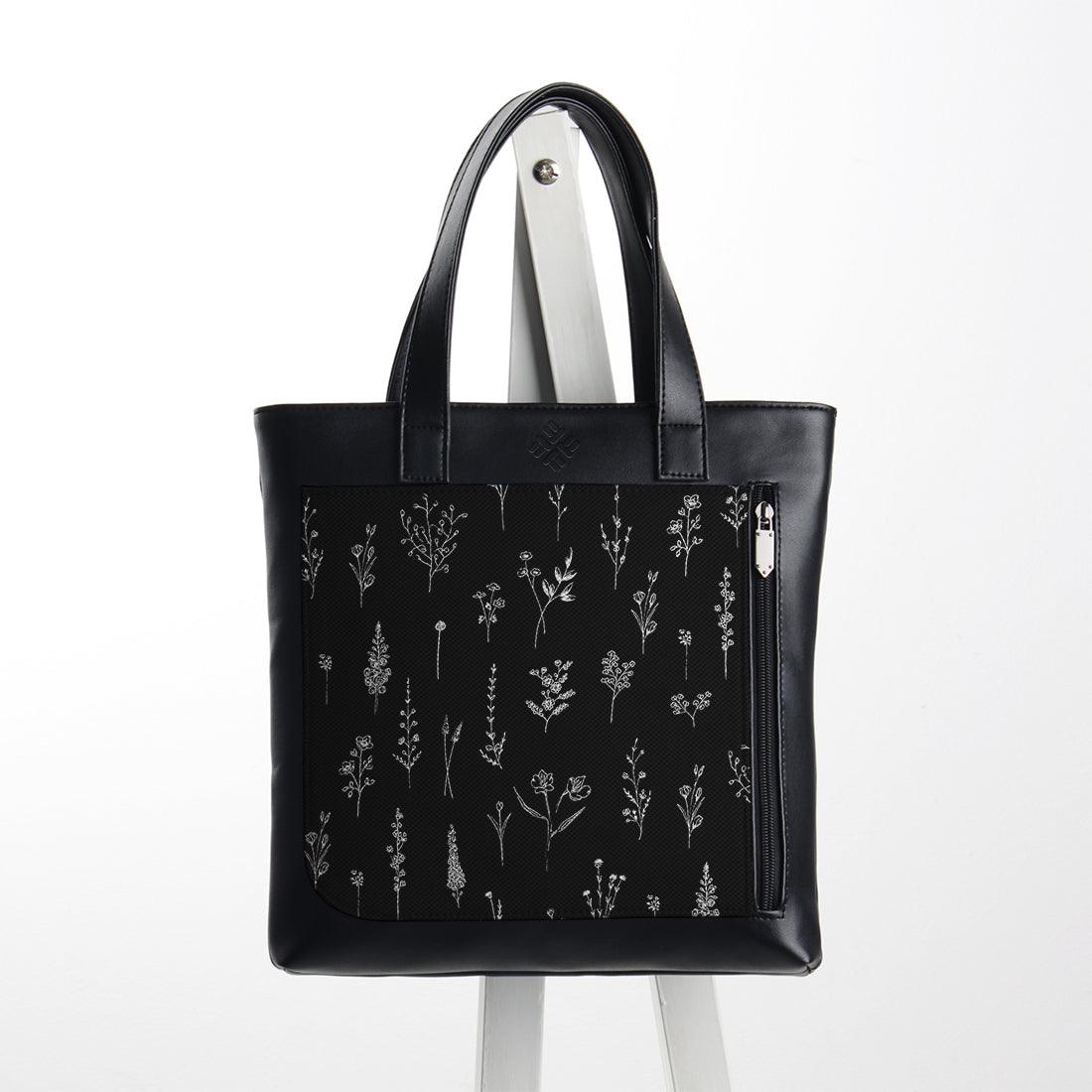 Leather Totebag Wildflowers - CANVAEGYPT