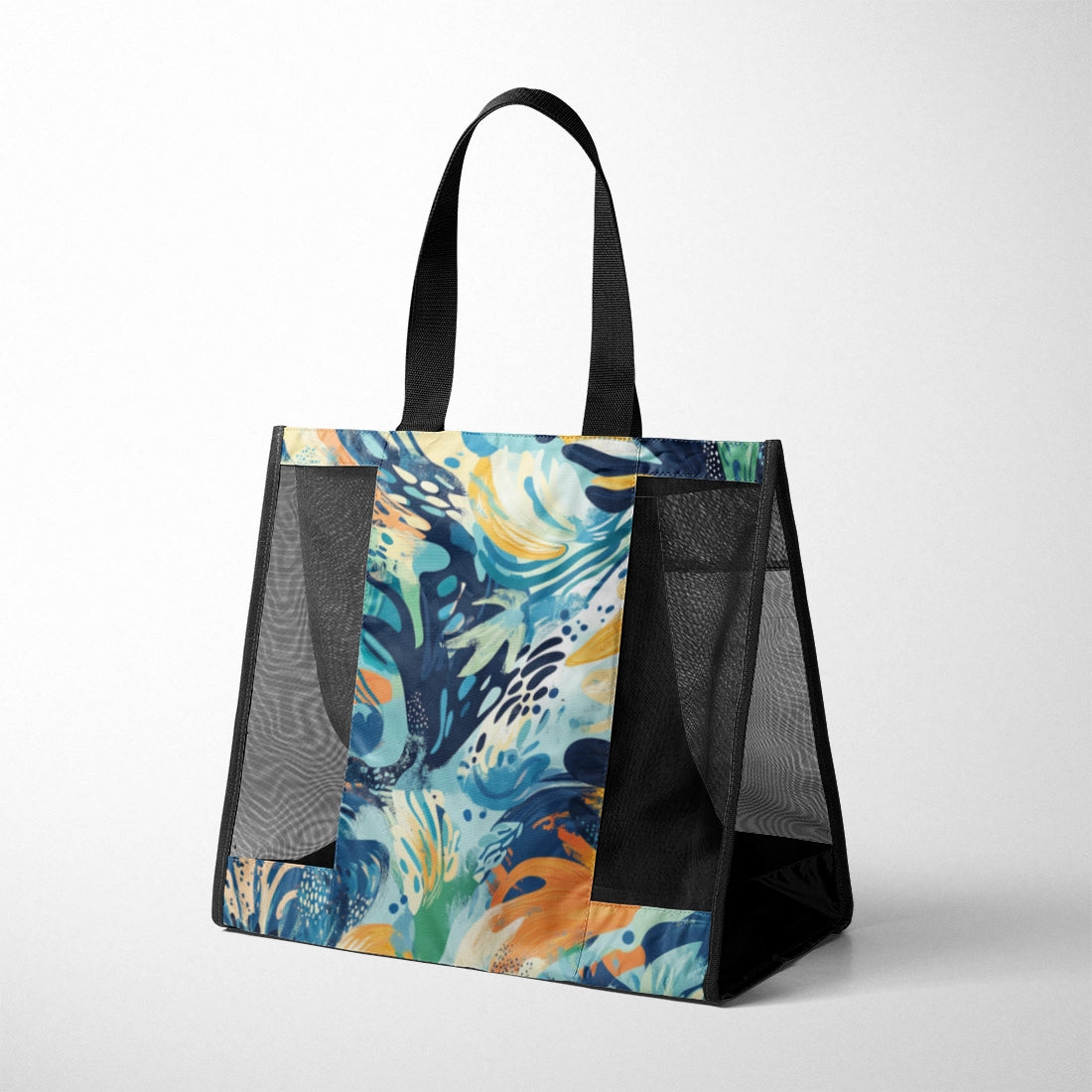 Mesh Bag – Ocean Whirl Abstraction