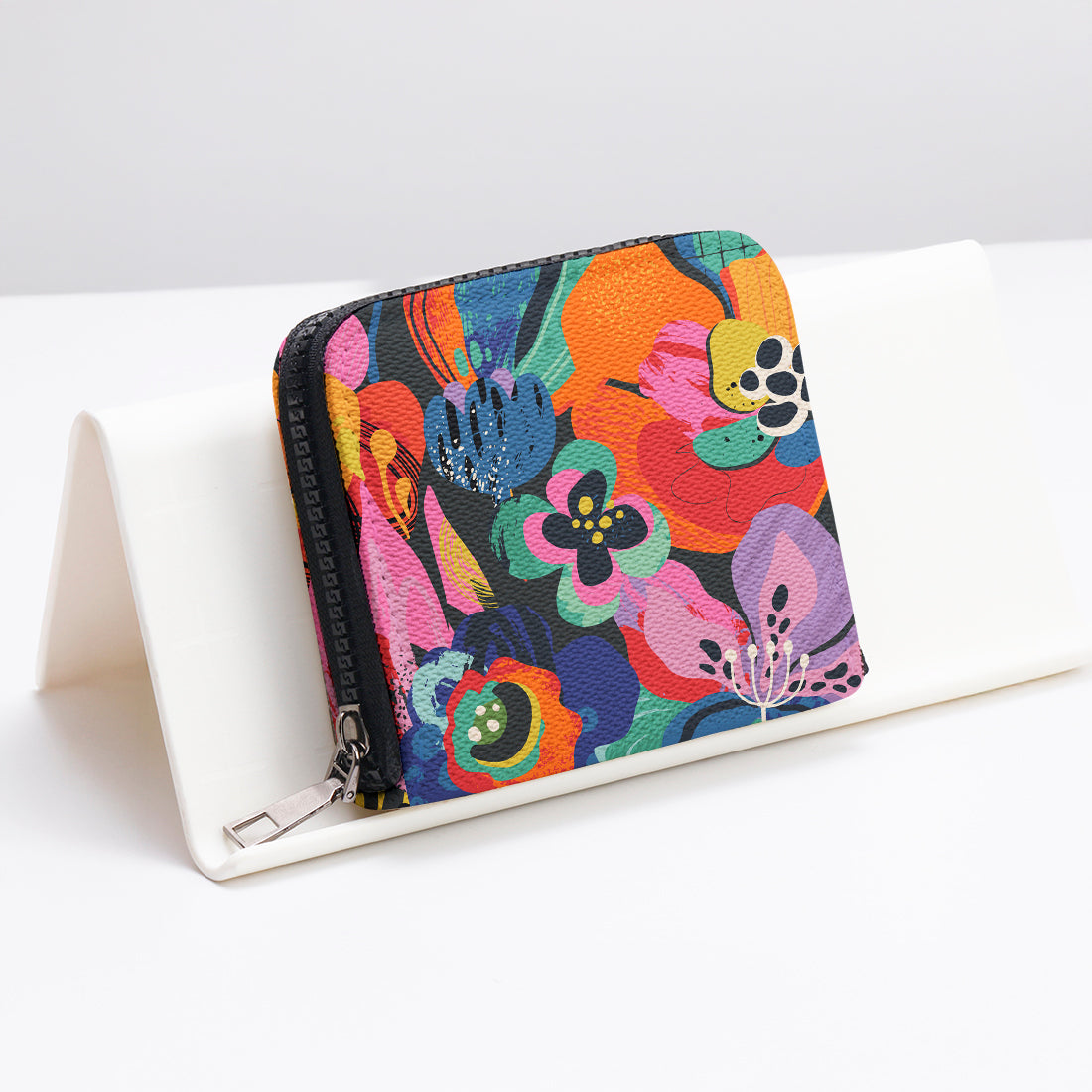 Mini Wallet Flora Frenzy Noir