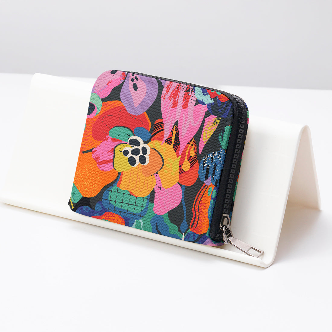 Mini Wallet Flora Frenzy Noir