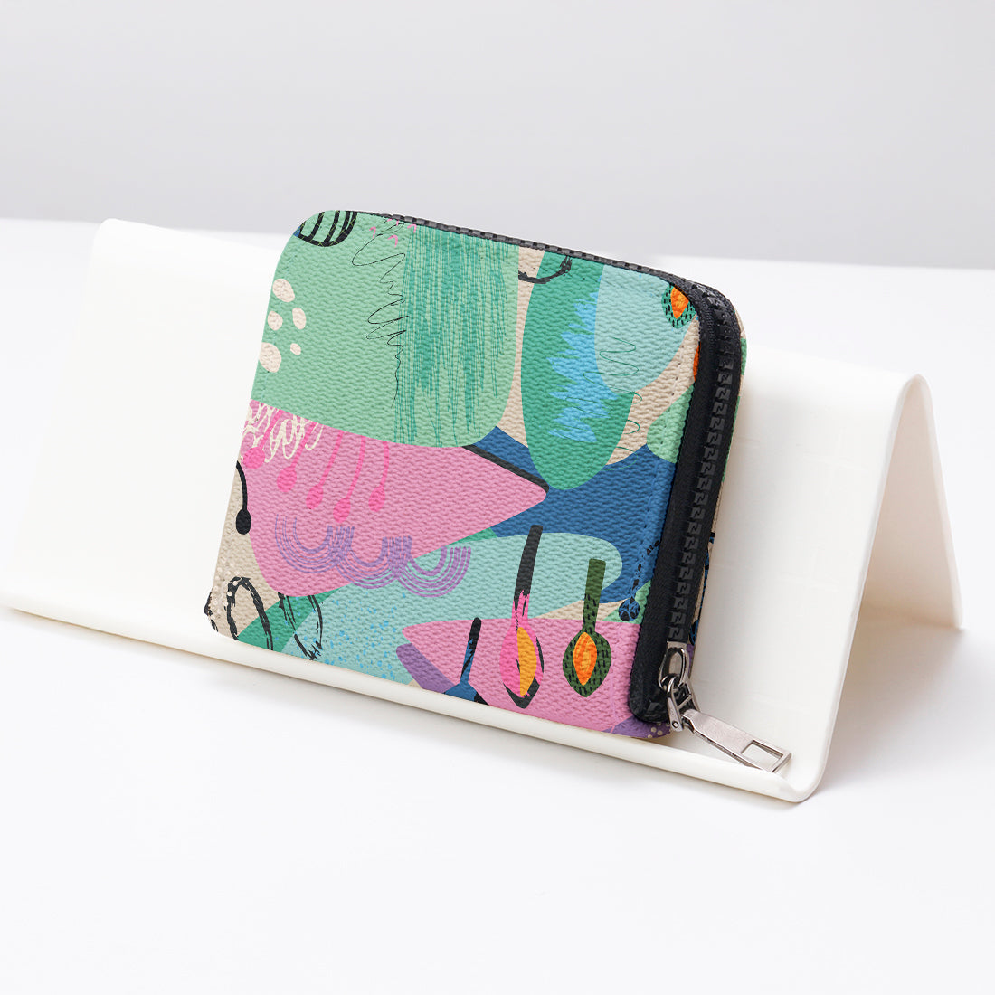 Mini Wallet Pastel Meadow Whimsy