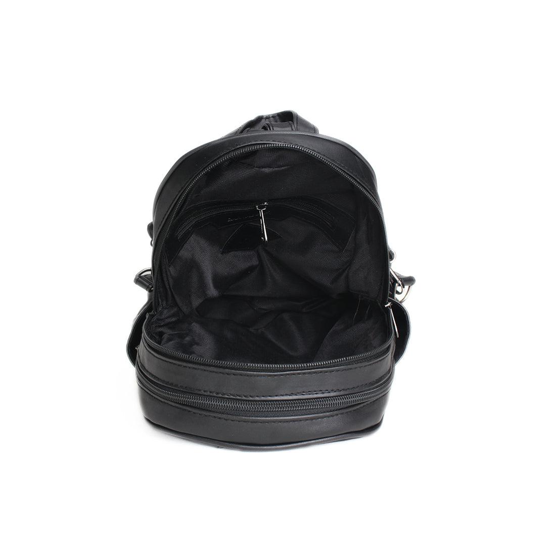 Black Mixed Backpack Abstract