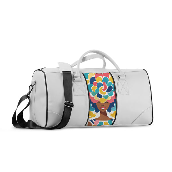 White Mixed Duffel Bag Pretty Lady - 1