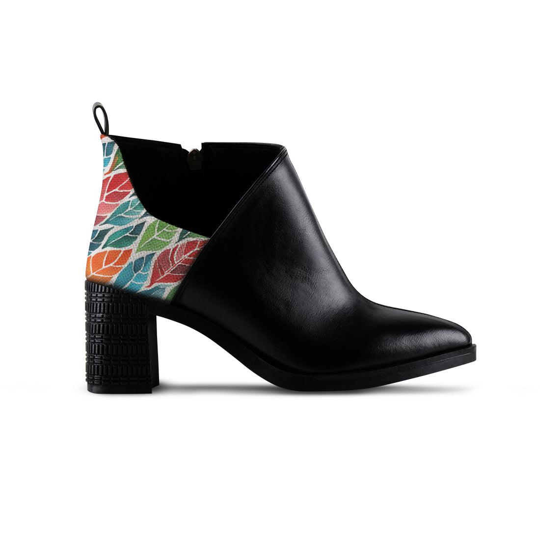 One Side Bootie colorful leaf - CANVAEGYPT