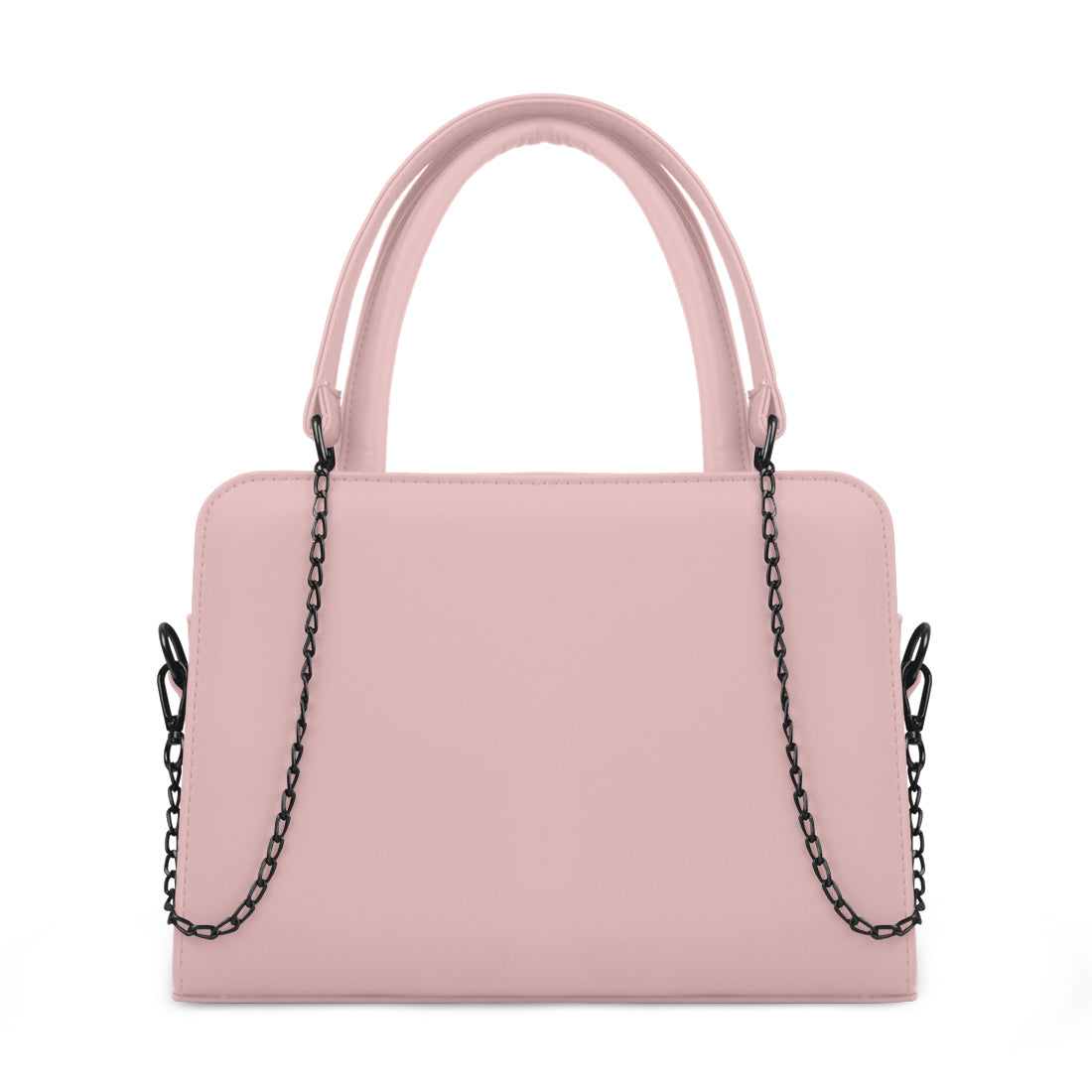 Pastel Pink Chain Accent Handbag