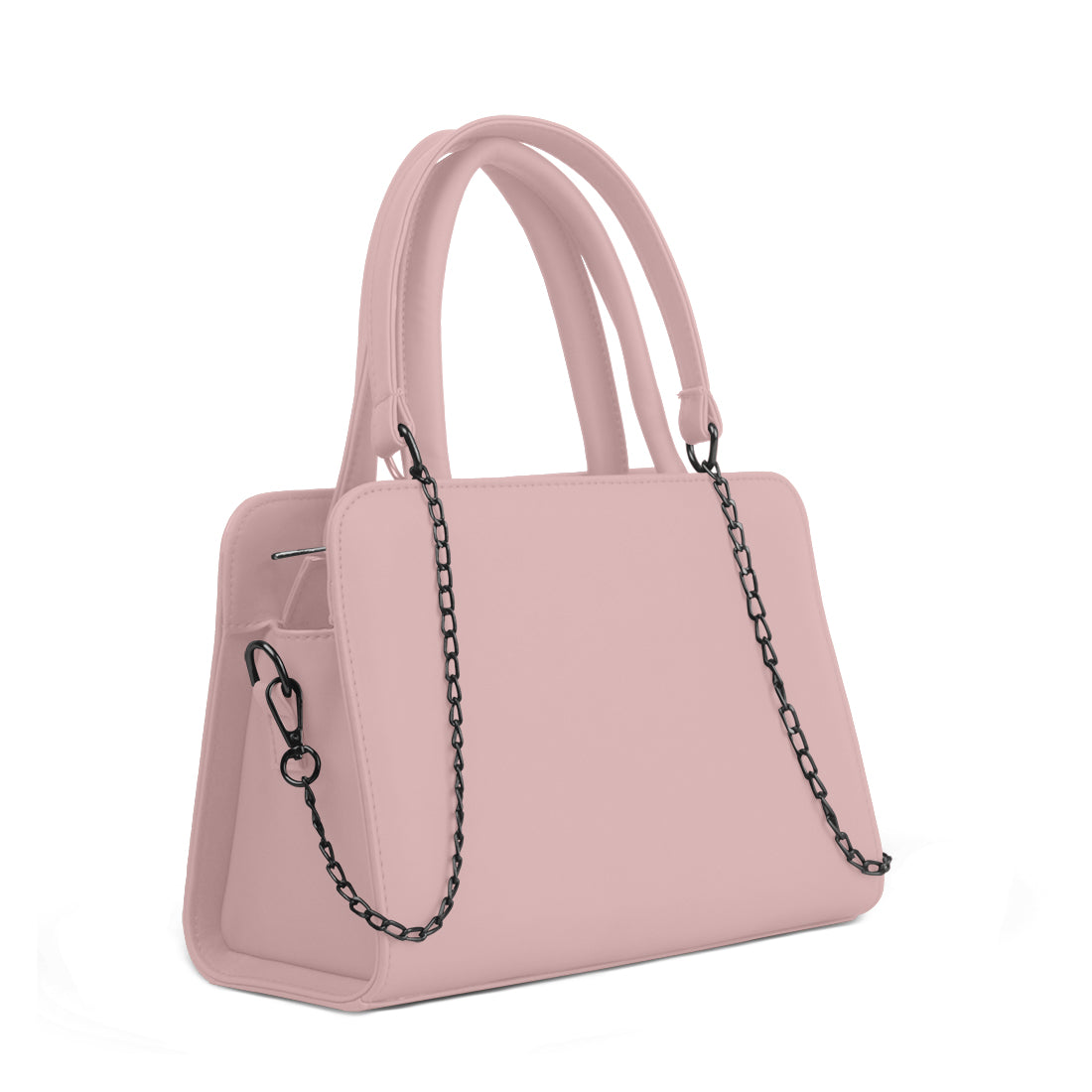 Pastel Pink Chain Accent Handbag