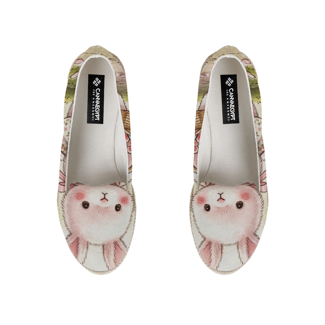 Nook Espadrille – Cottagecore Bunny Soft Floral Aesthetic Spring Garden - 1
