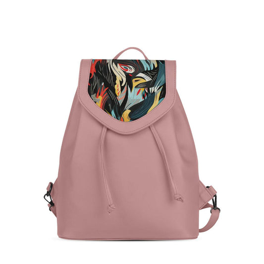 Rose City Serenade Backpack Abstract Avian Mosaic - CANVAEGYPT