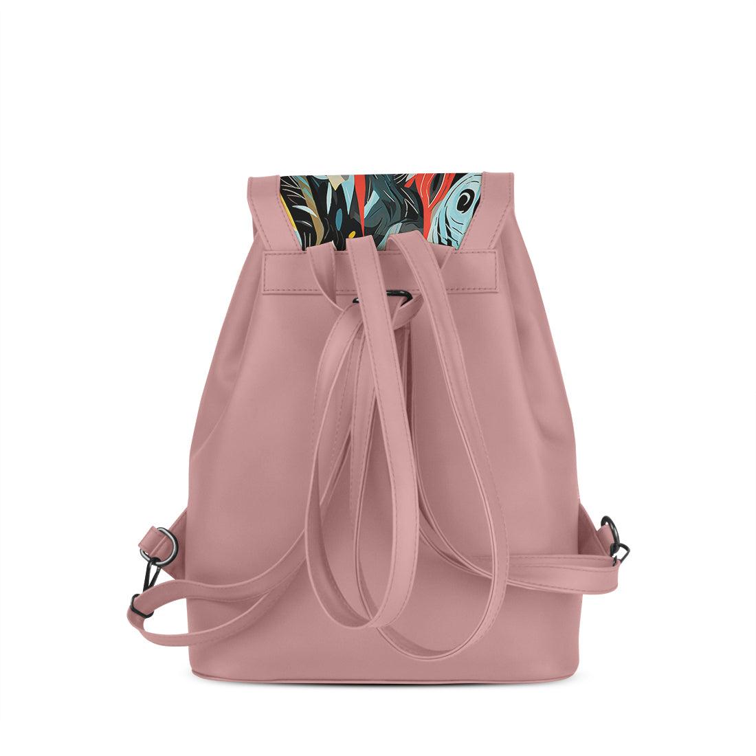 Rose City Serenade Backpack Abstract Avian Mosaic - CANVAEGYPT