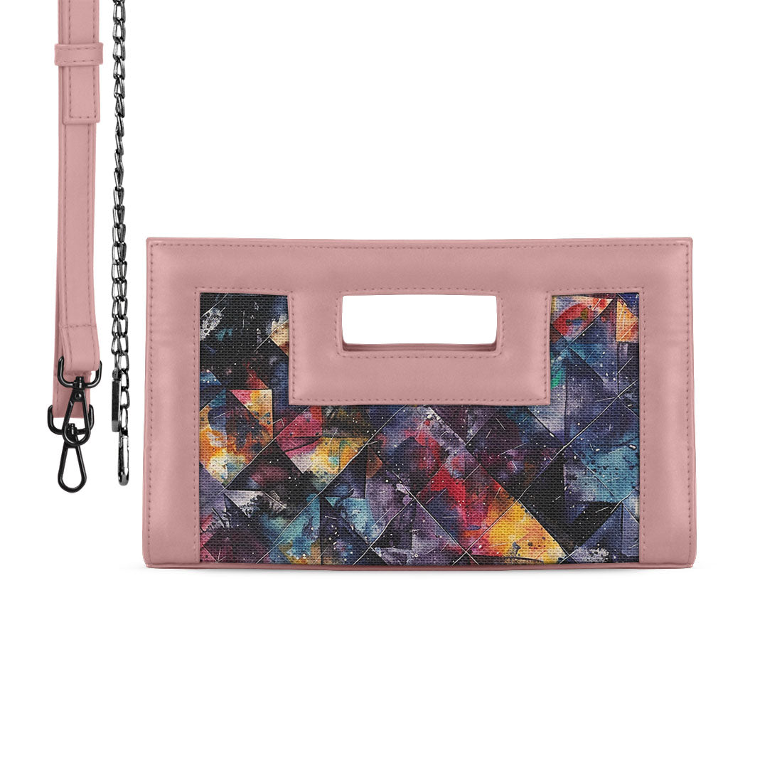 Rose City Sleek Clutch Dark Shapes