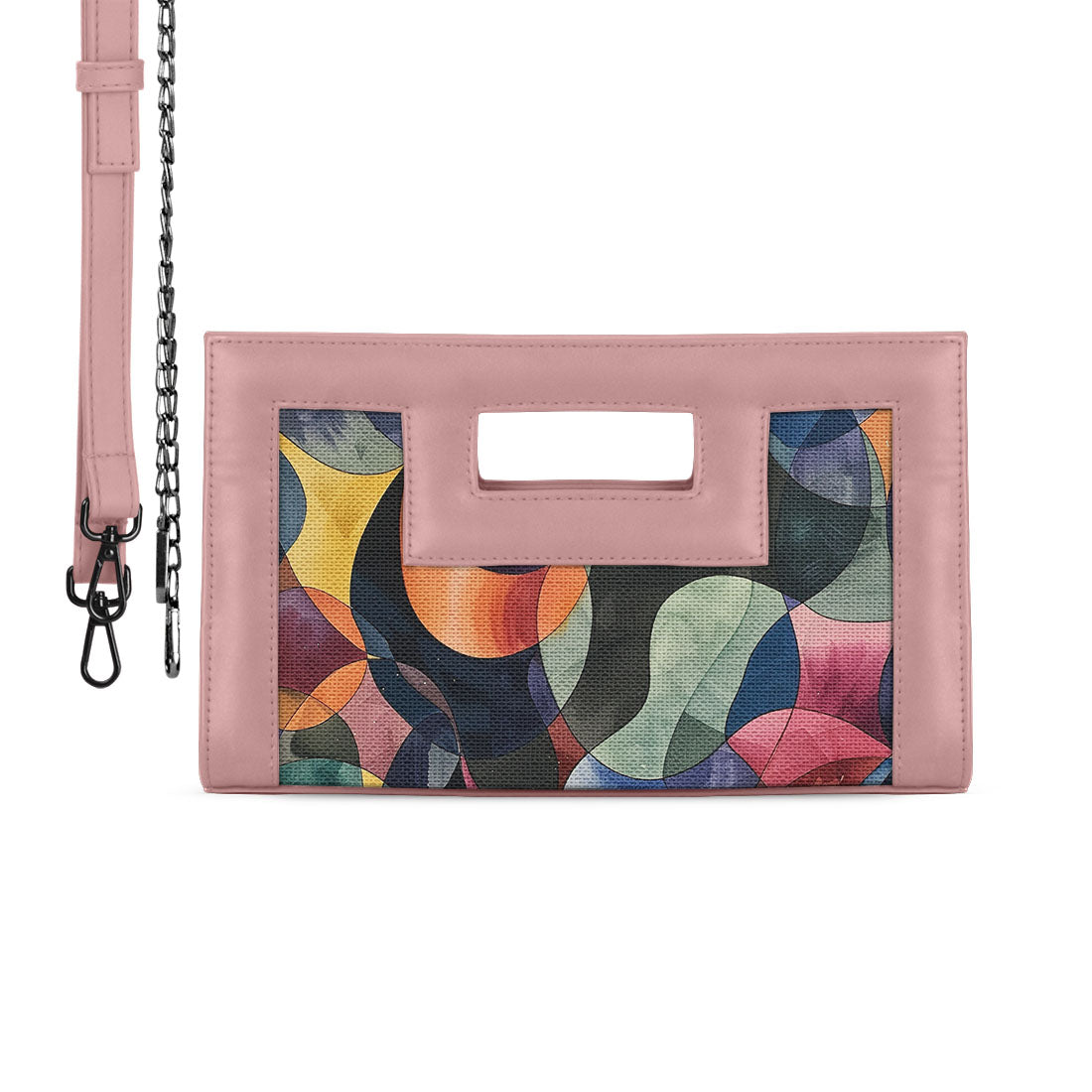 Rose City Sleek Clutch Watercolor Wavy