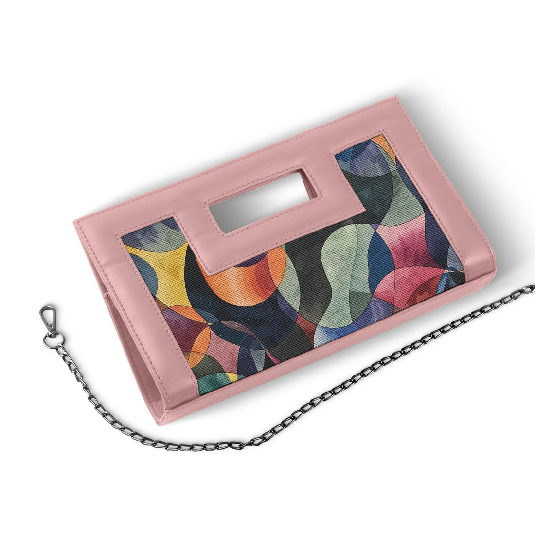Rose City Sleek Clutch Watercolor Wavy