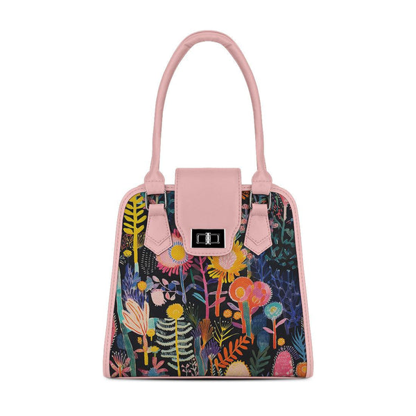 Rose Metropolitan Charm Bag Midnight Floralscape - CANVAEGYPT