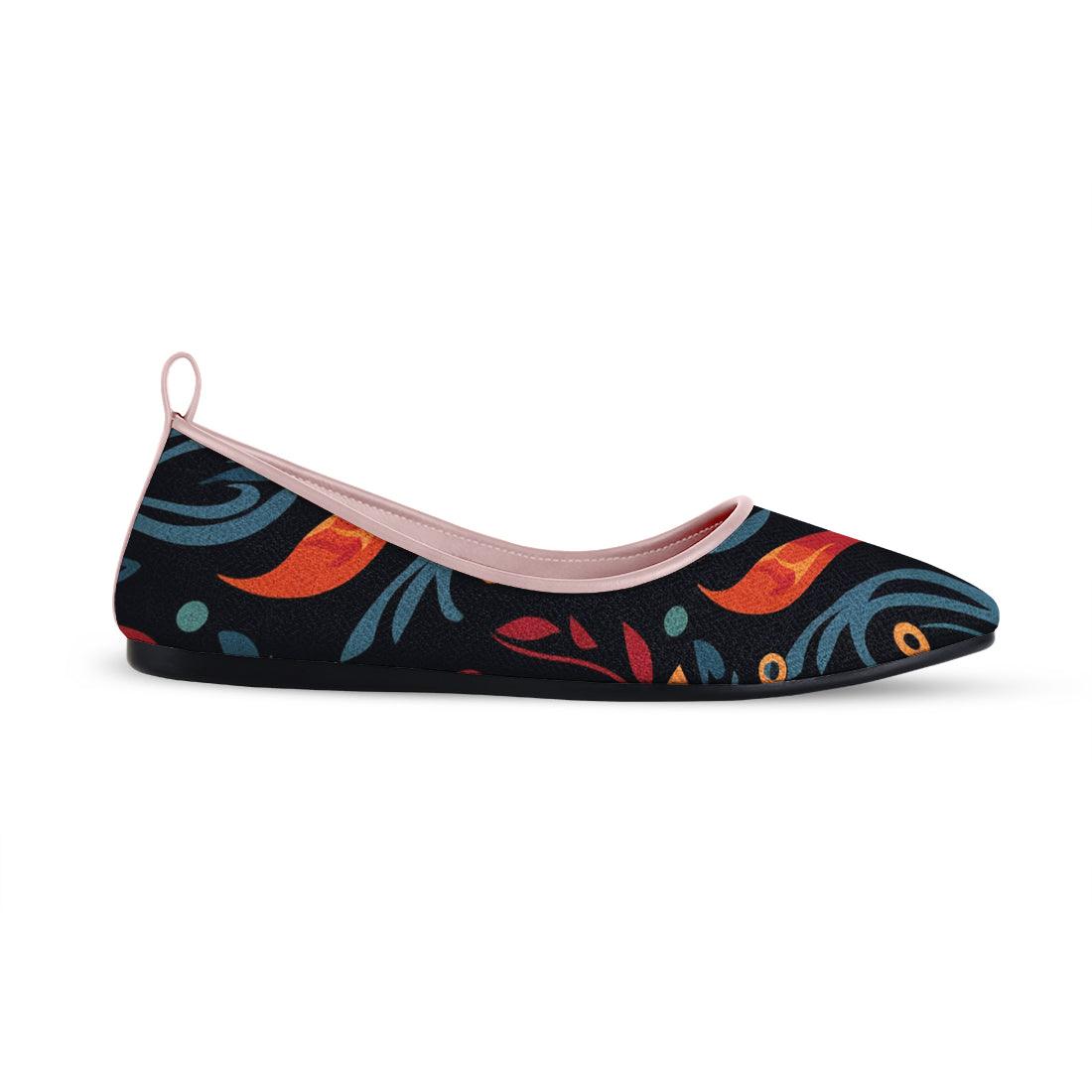 Rose Round Toe Shoe Fiery