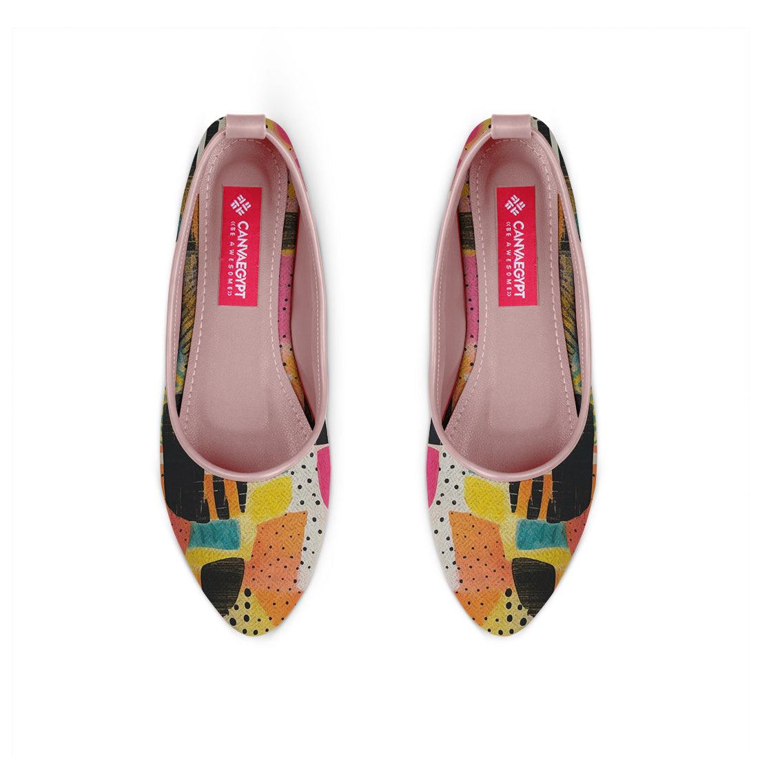 Rose Round Toe Shoe Paint - CANVAEGYPT