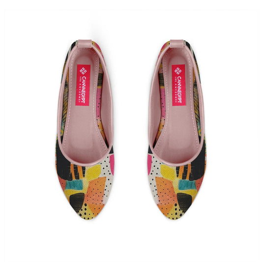 Rose Round Toe Shoe Paint - CANVAEGYPT