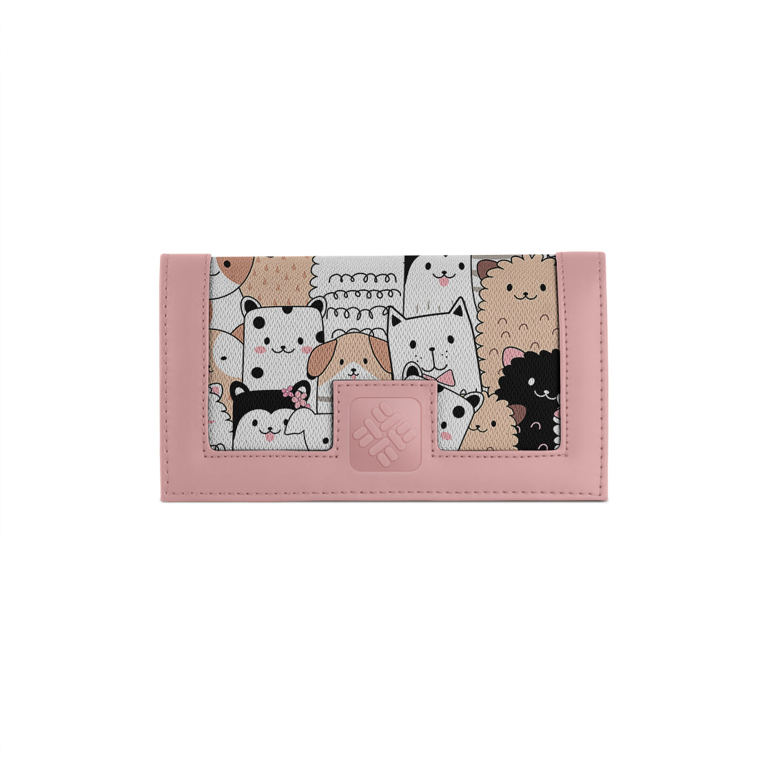 Rose Sleek Elegance Fold Wallet Playful Kawaii Critter Charm
