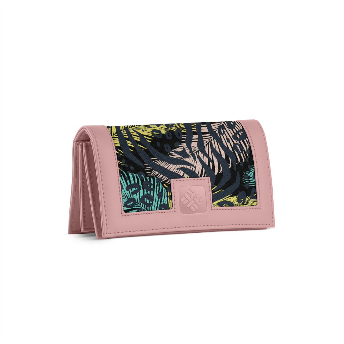 Rose Sleek Elegance Wallet with Tropical Jungle Allure