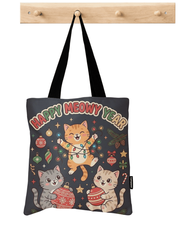 Tote Bag – Happy Mewo Year 2026 - 1