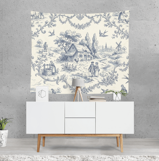 Wall Tasperty Toile de Jouy French Country Pattern