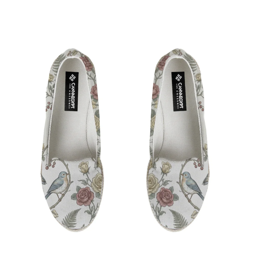 Nook Espadrille – Vintage Songbird and Soft Floral Aesthetic - 1