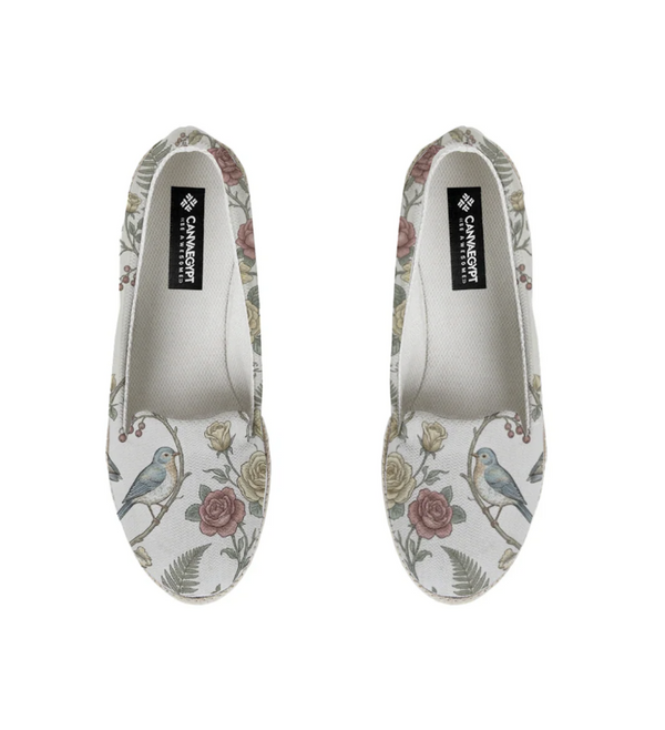 Nook Espadrille – Vintage Songbird and Soft Floral Aesthetic - 1