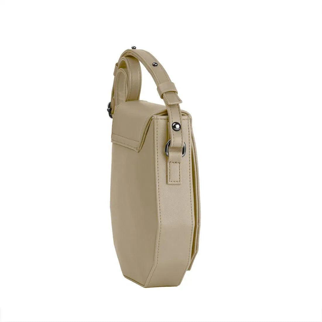 Beige Polygon Crossbags CONNECTED