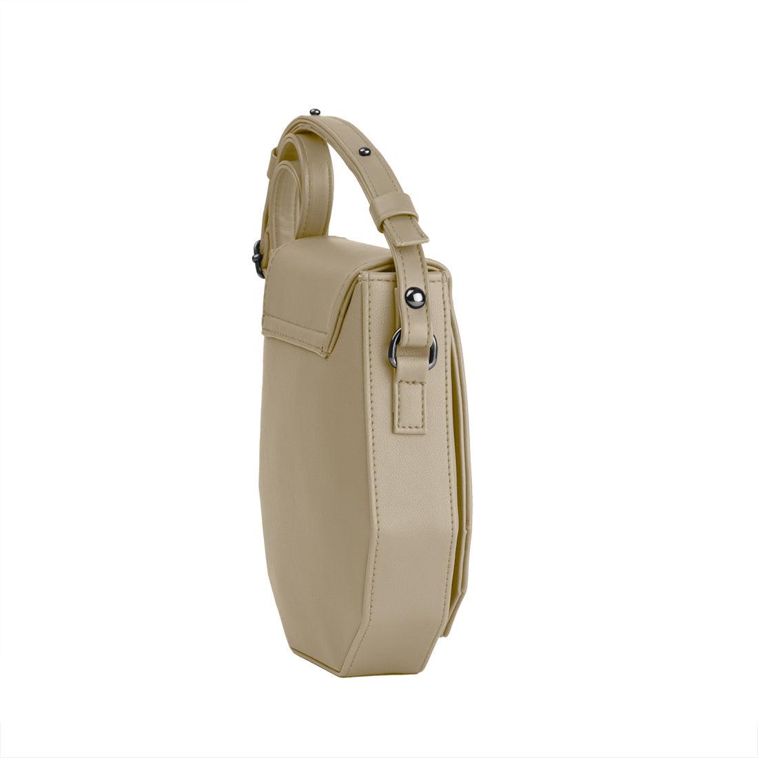 Beige Polygon Crossbag marquise - CANVAEGYPT