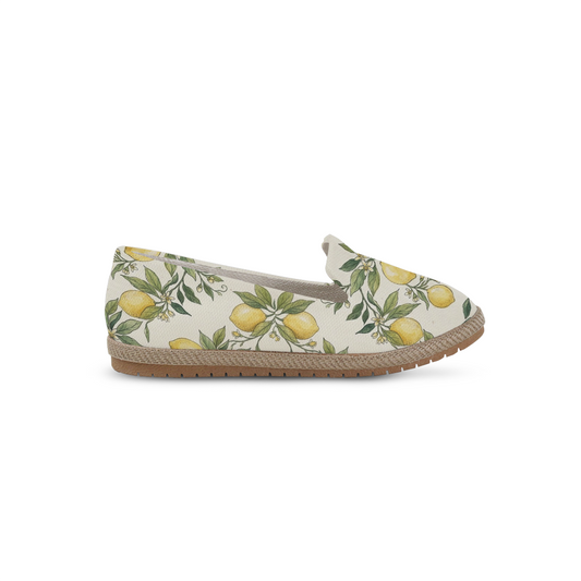 Nook Espadrille – Vintage Mediterranean Lemon Orchard Hand-Painted - 2