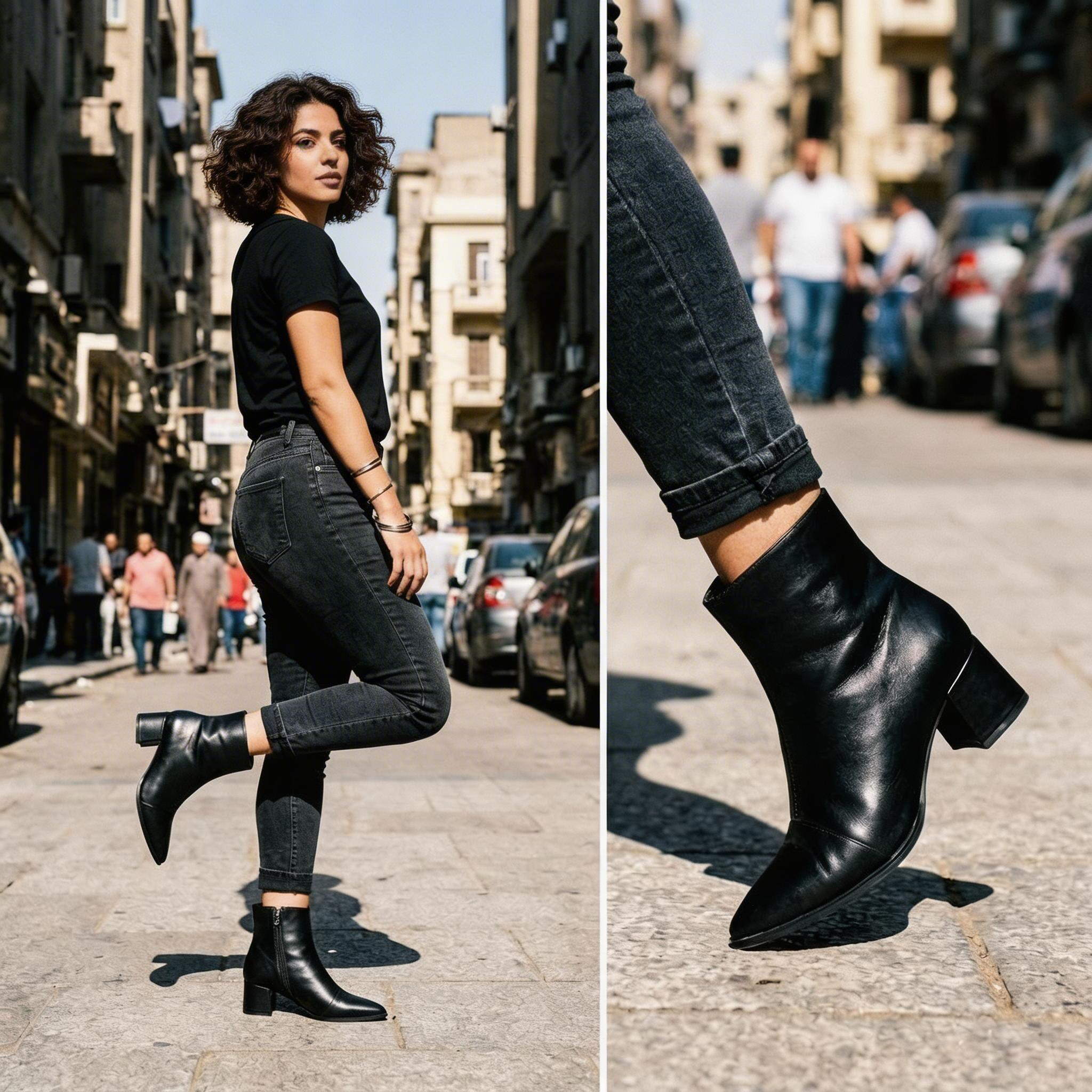 Black Urban Muse Ankle Boots – Bold Steps, Effortless Style