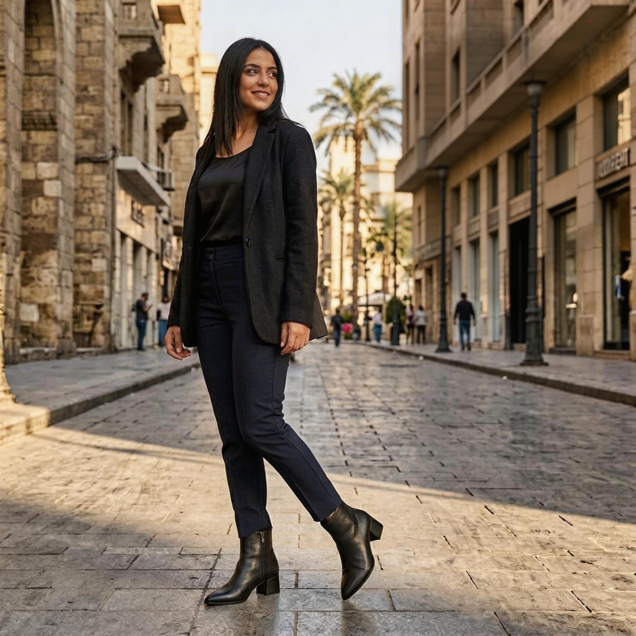 Black Urban Muse Ankle Boots – Bold Steps, Effortless Style