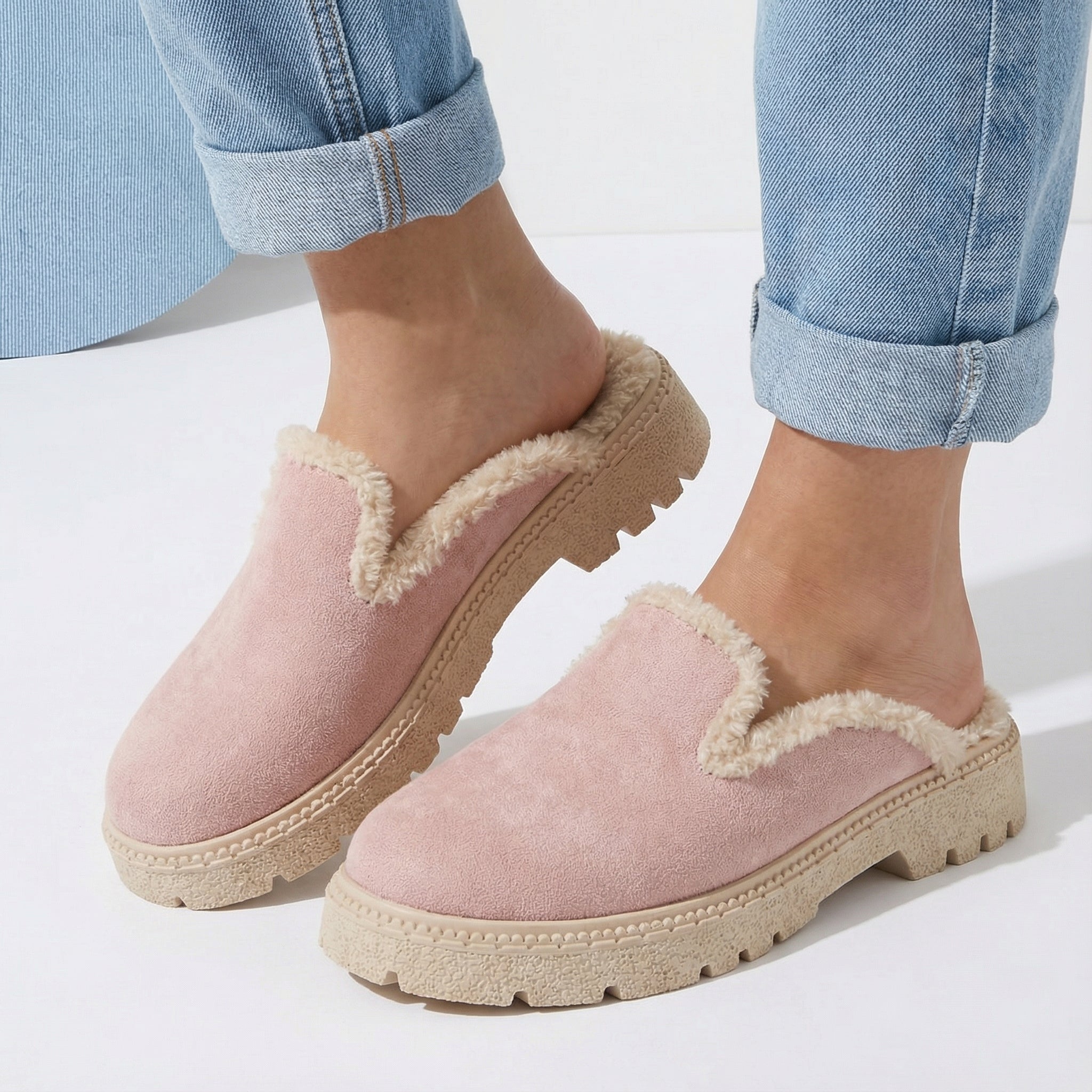 Rose Cozy Stroll Mules – Slip Into Comfort - 1