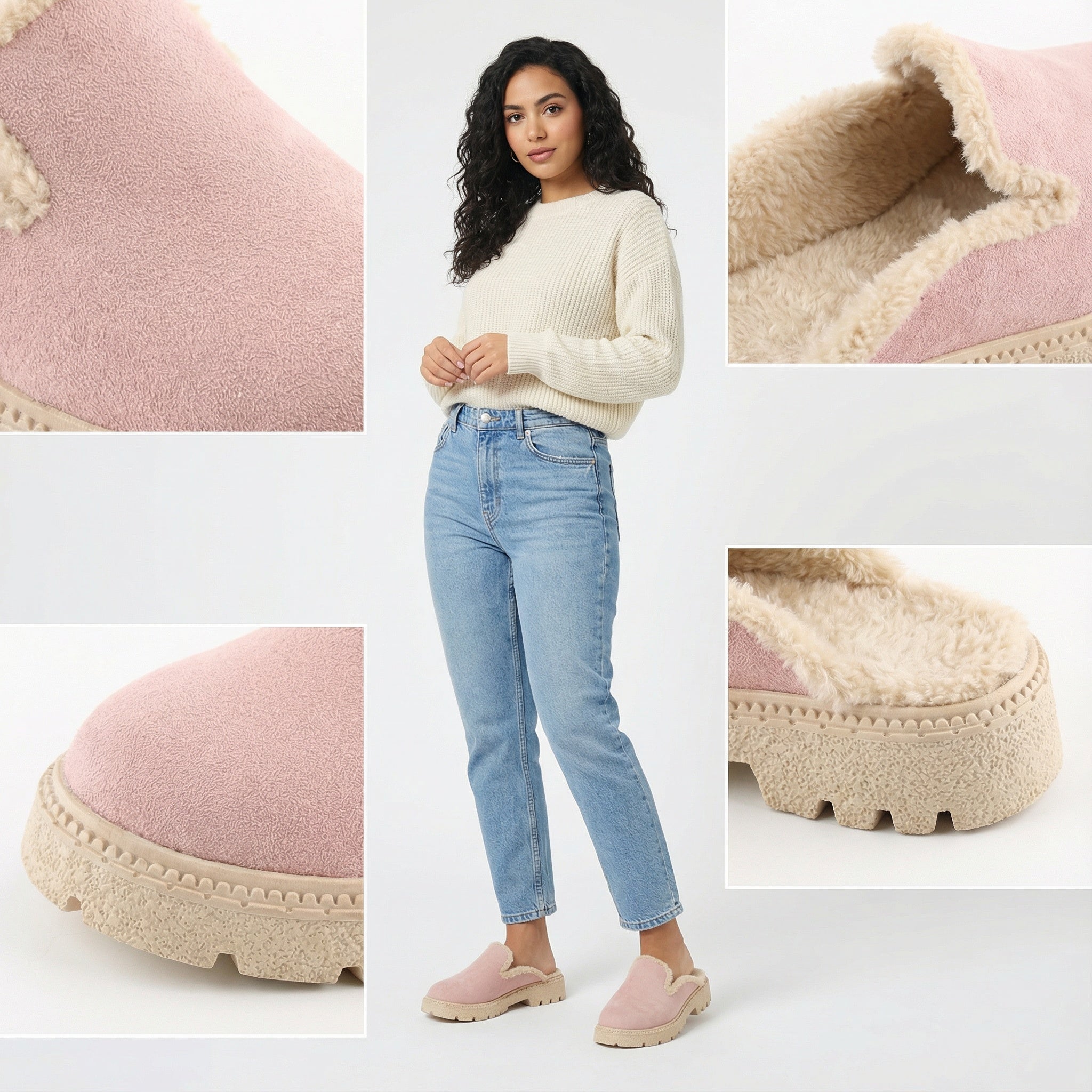 Rose Cozy Stroll Mules – Slip Into Comfort