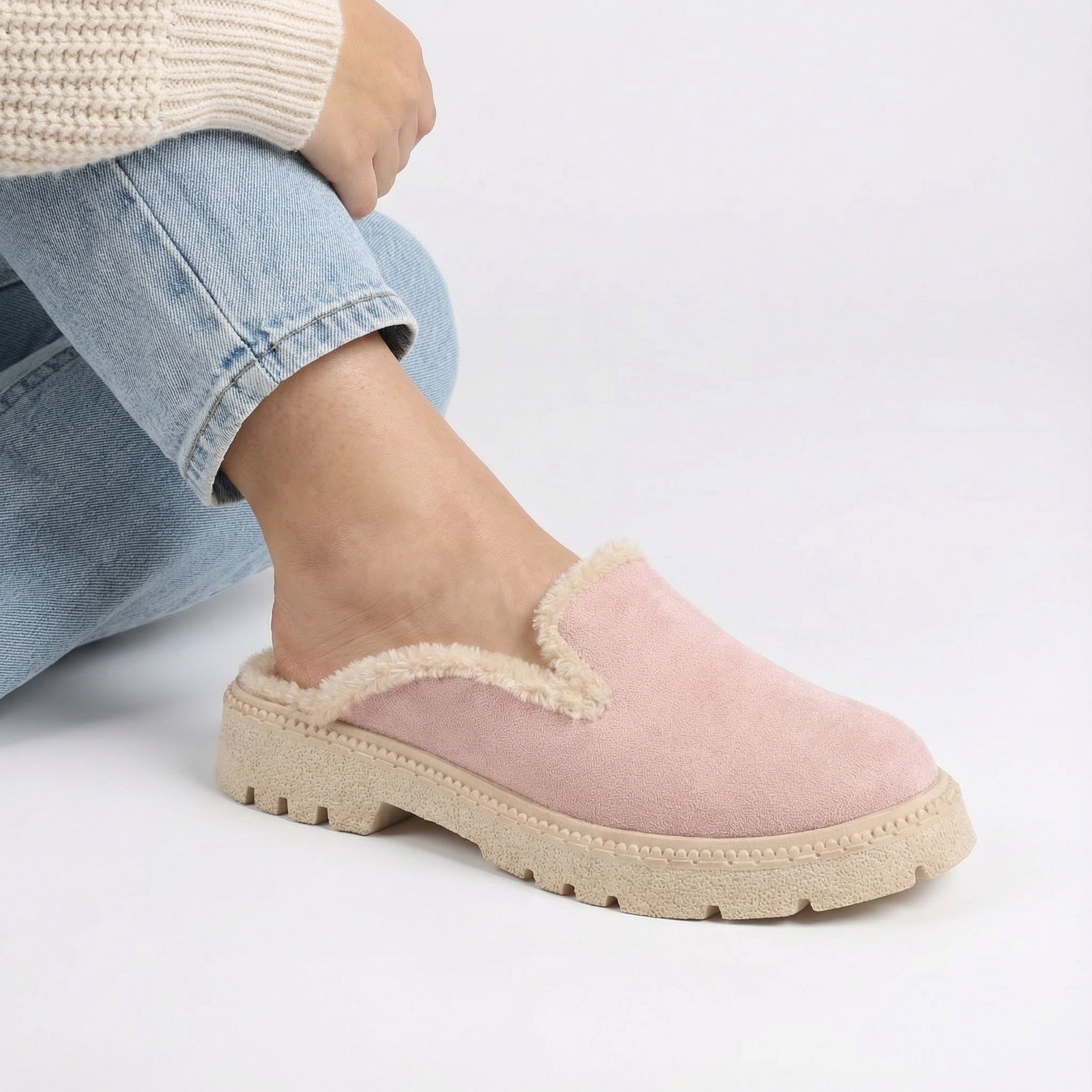 Rose Cozy Stroll Mules – Slip Into Comfort - 4