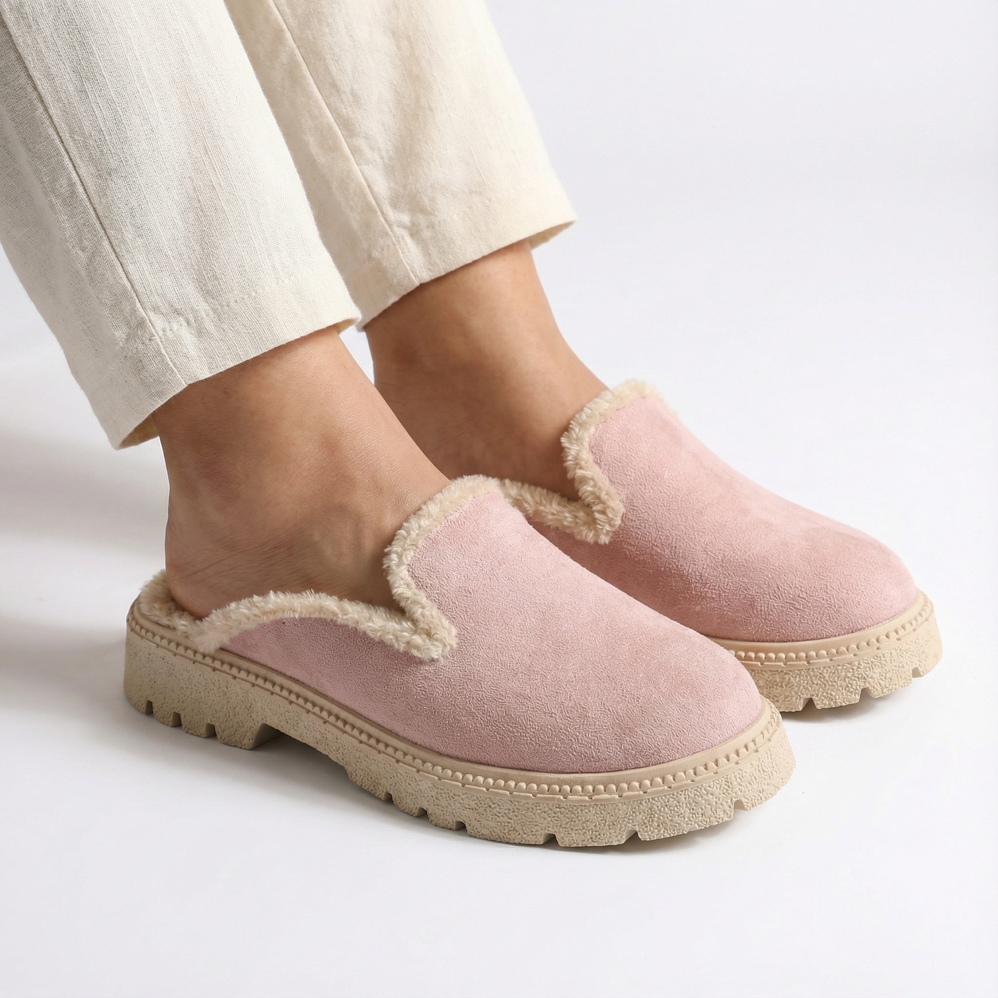 Rose Cozy Stroll Mules – Slip Into Comfort
