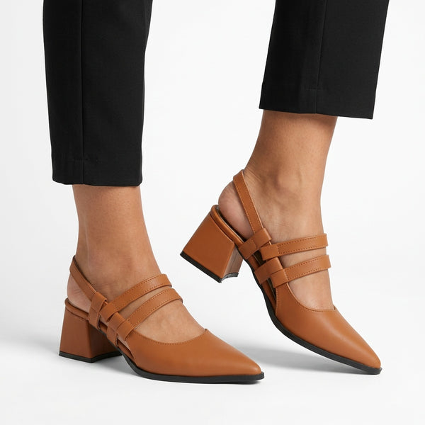 Havana Slingback Heels – Elegance in Every Step - 1