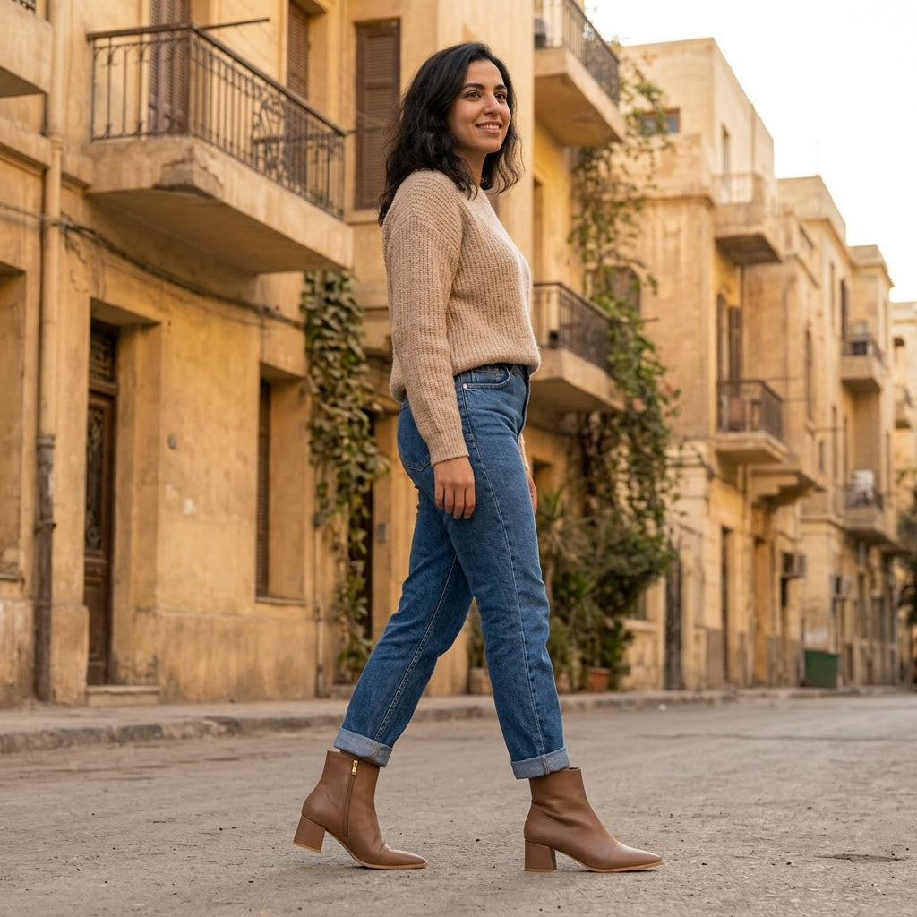 Tan Urban Muse Ankle Boots – Bold Steps, Effortless Style