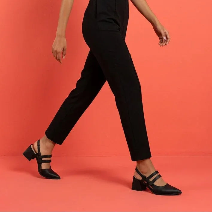 Black Slingback Heels – Elegance in Every Step - 5