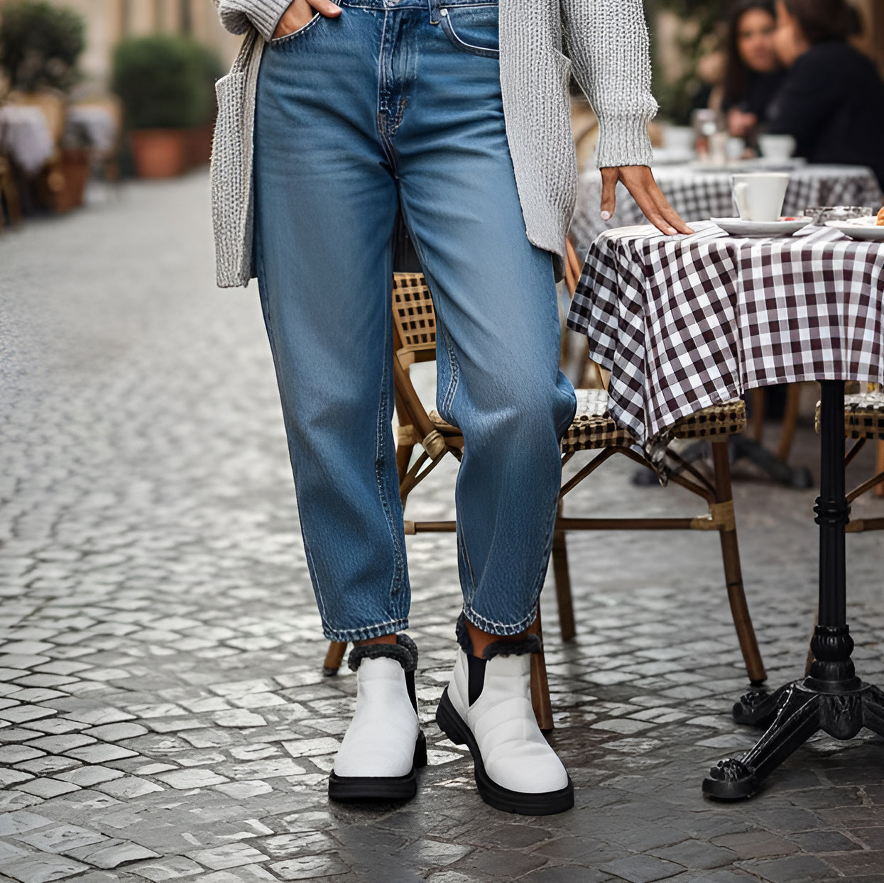 Cozy Step Winter Bootie White